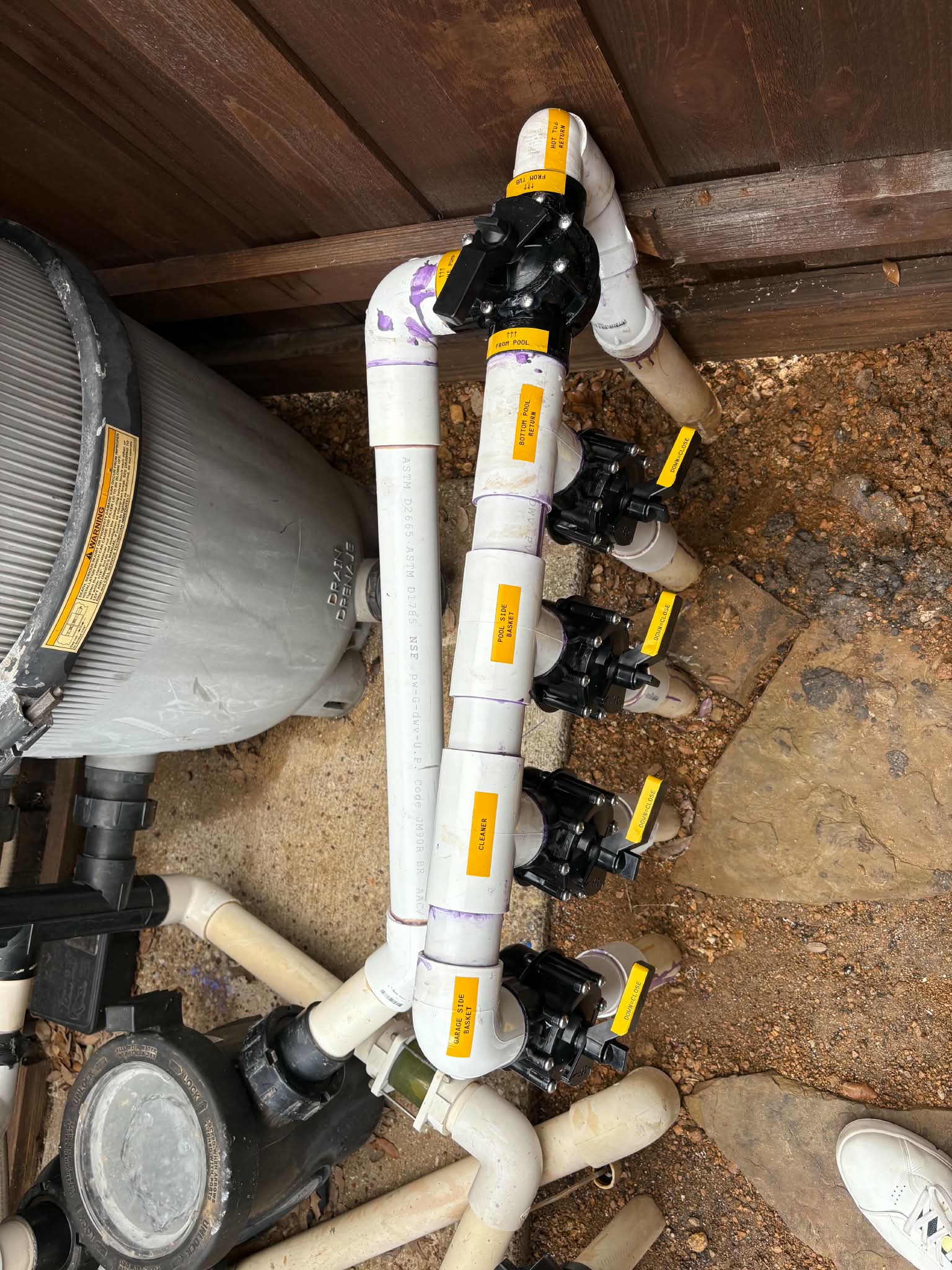 pool equipment pad photo